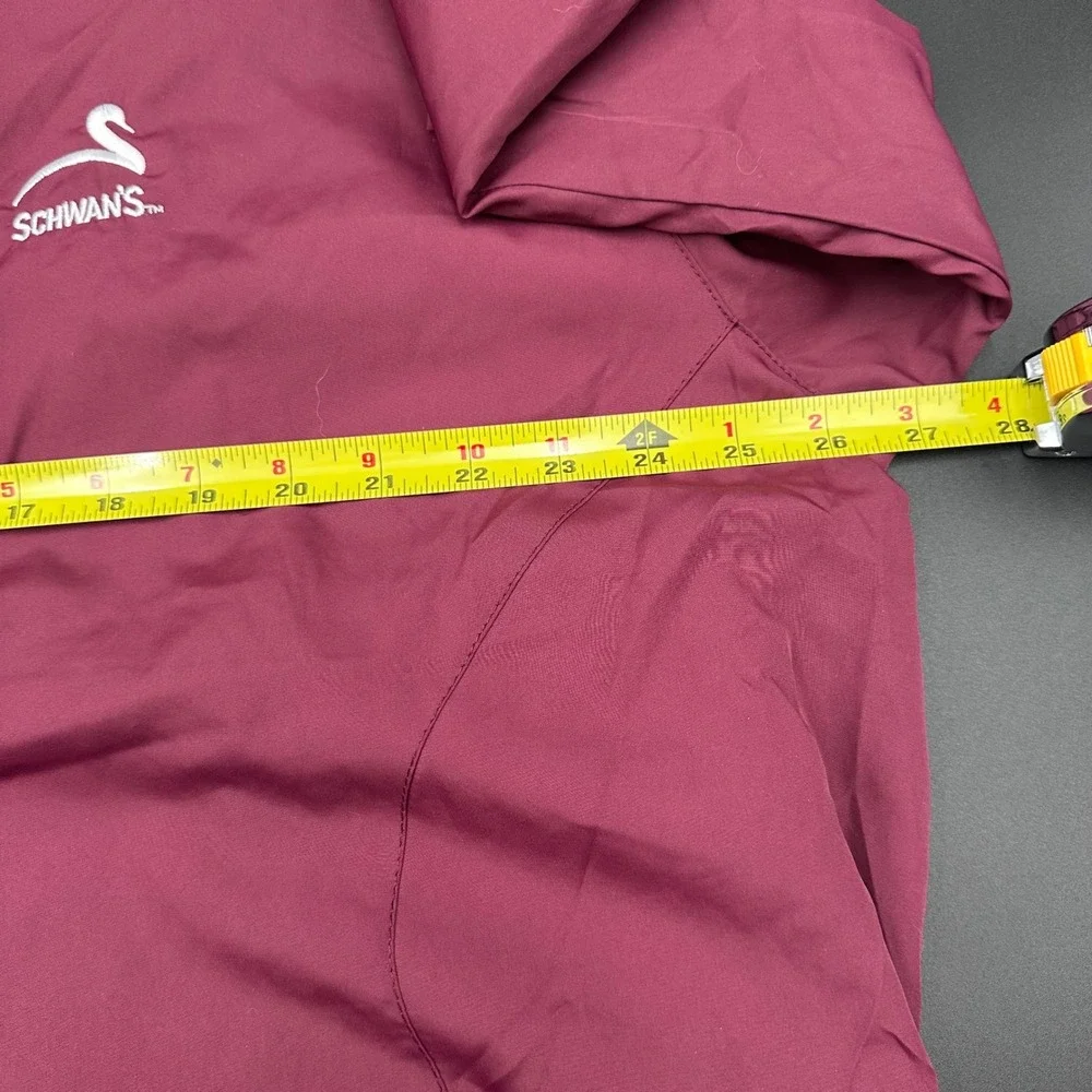 Mens Sport‎ Tek Pullover Jacket XL Burgundy Schwan's Windbreaker Lightweight